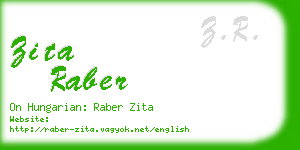 zita raber business card